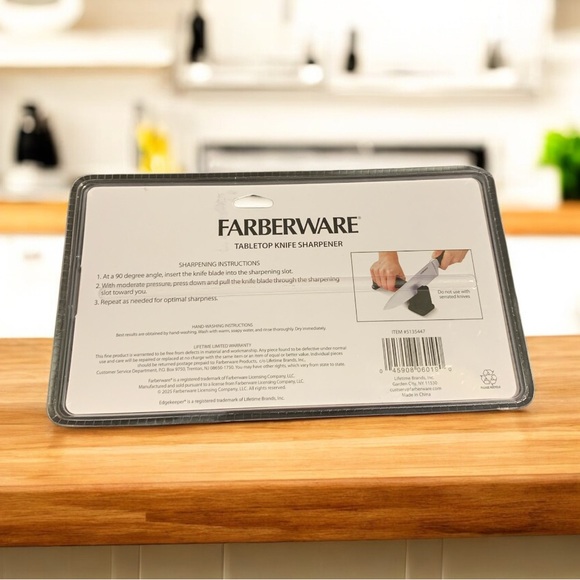 NEW Farberware Aqua EdgeKeeper TableTop Knife Sharpener